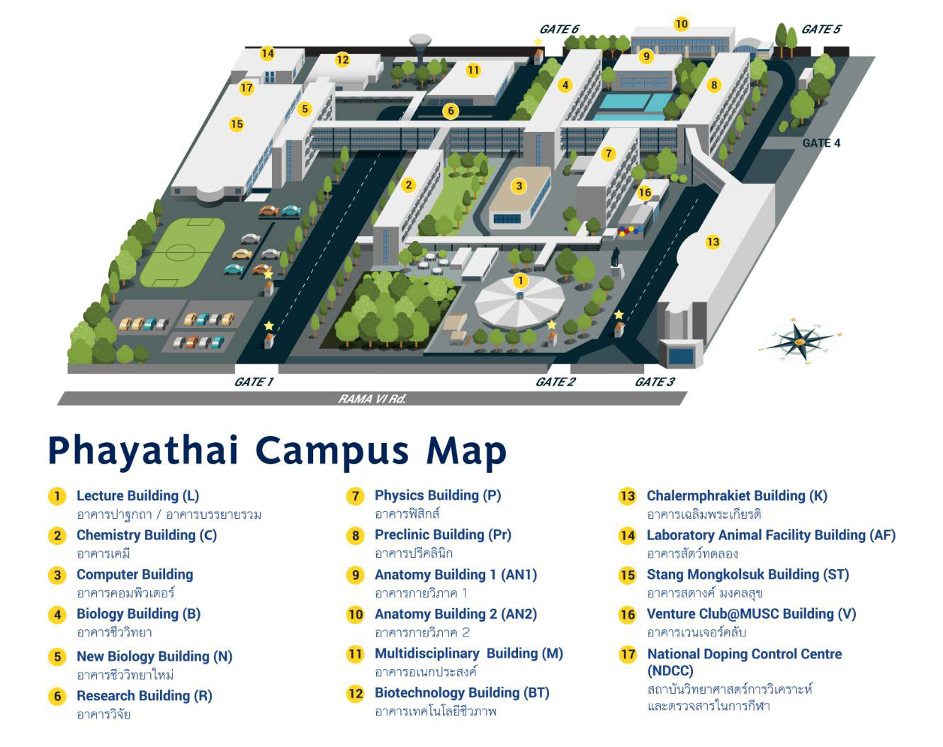 Location And Map Faculty Of Science Mahidol University